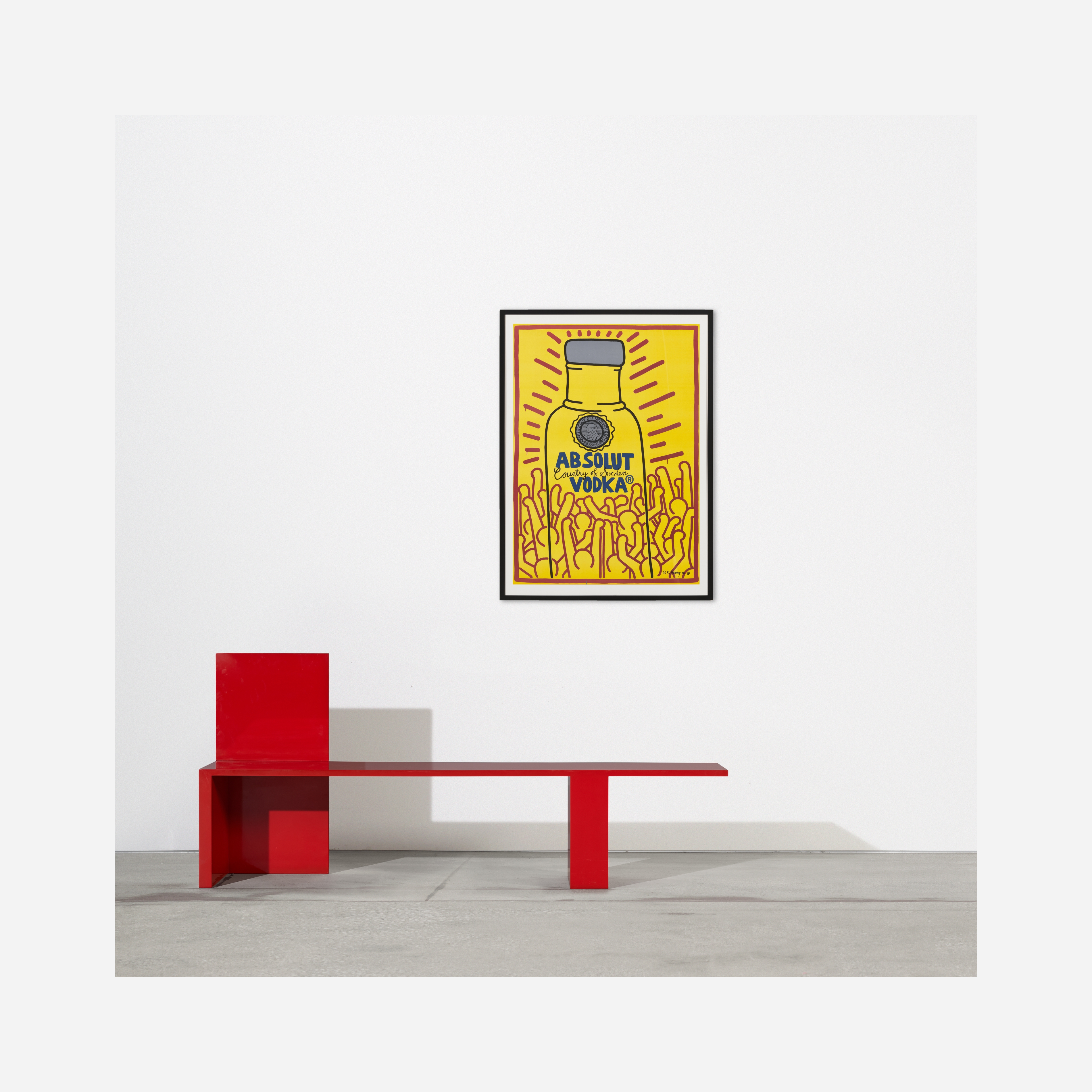 Keith Haring | Absolut Vodka vintage poster (1986) | MutualArt