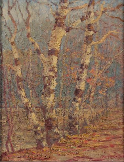 Autumn Oil Painting by Carl Wendell Rawson