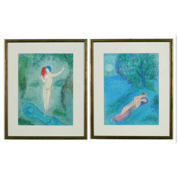 2 X OFFSET LITHOGRAPHS FROM DAPHNIS AND CHLOE - Marc Chagall