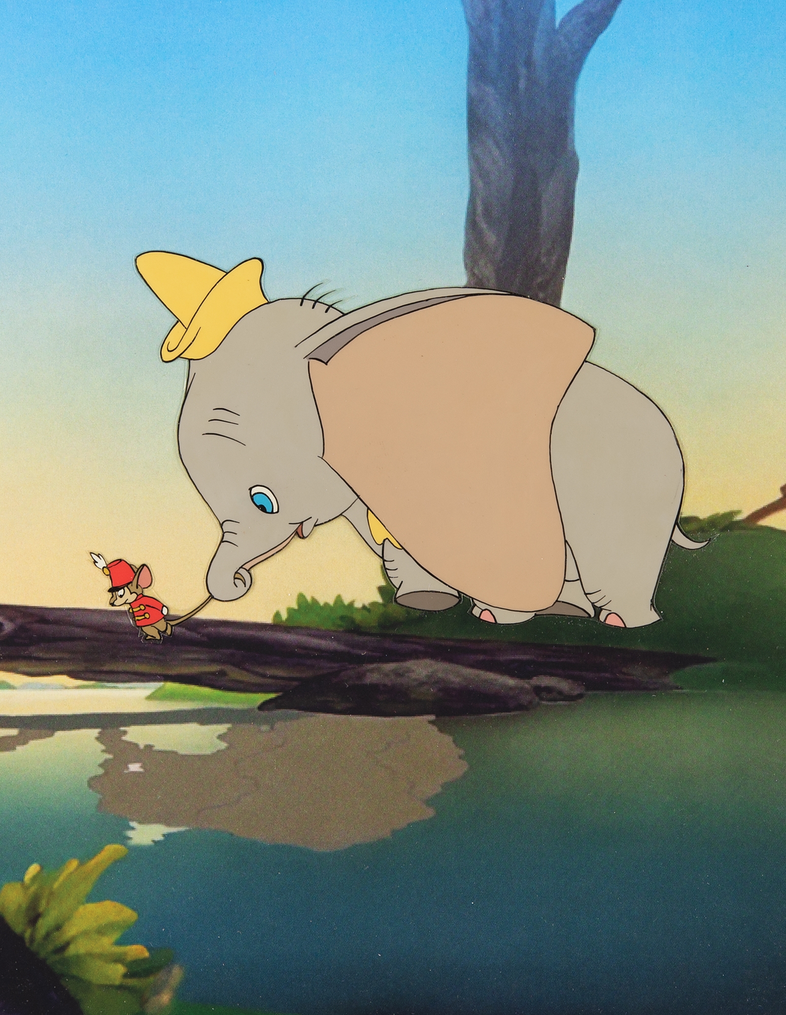 Walt Disney Studios | Dumbo and Timothy Q. Mouse production cel from ...