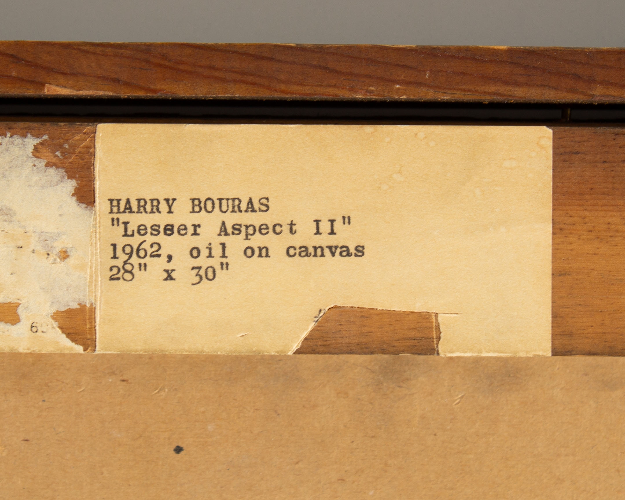 Harry Bouras | Lesser Aspect II (1961) | MutualArt