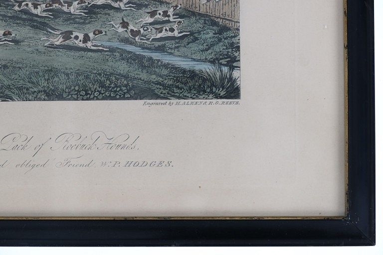 Artwork by Walter Parry Hodges, The Chase of the Roebuck, Made of Hand Colored Engraving