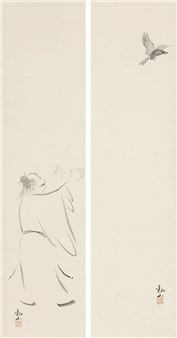 Jittoku (a pair of scrolls