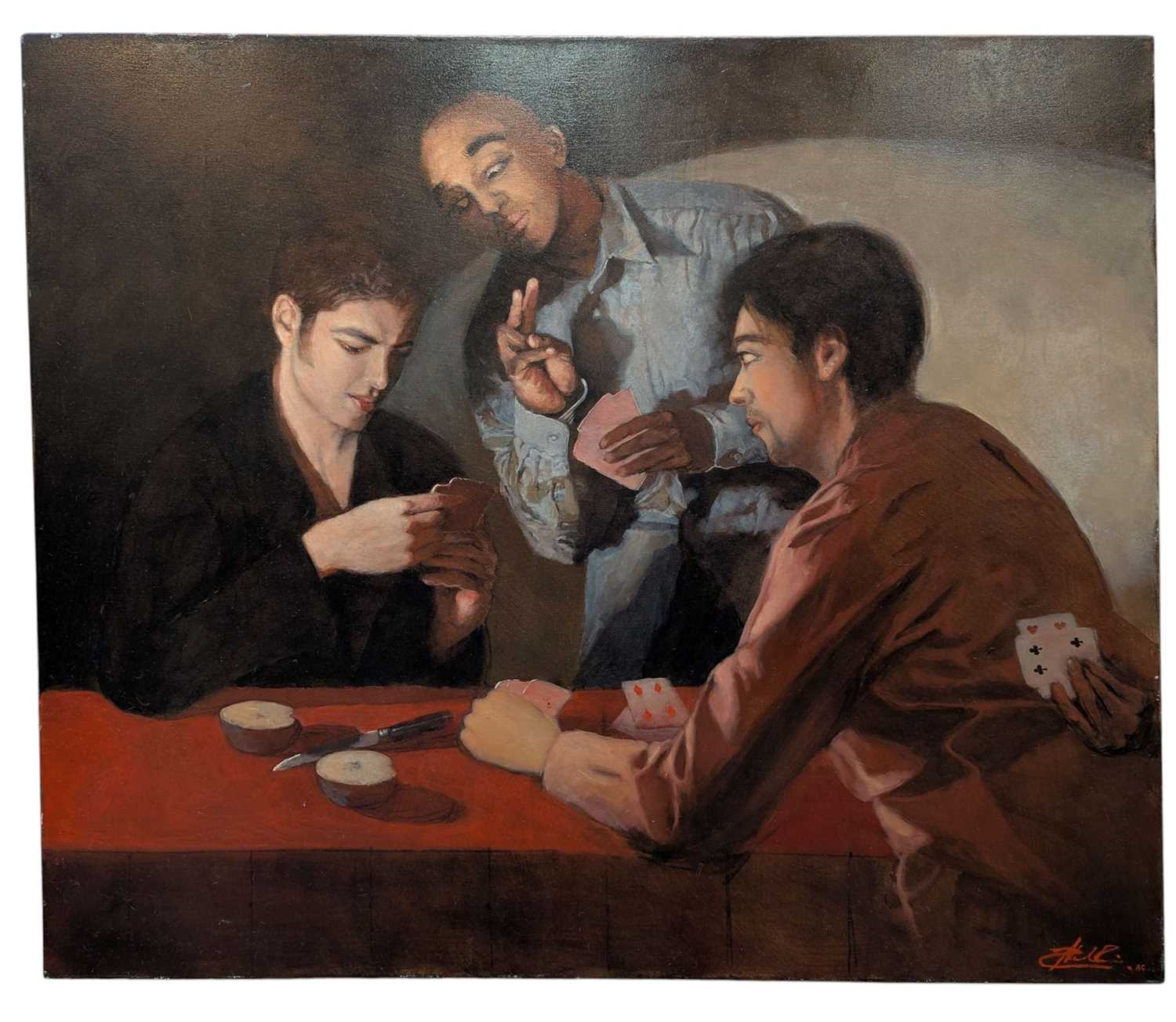 Alex Rennie | The Cardsharps (after Caravaggio (2005) | MutualArt