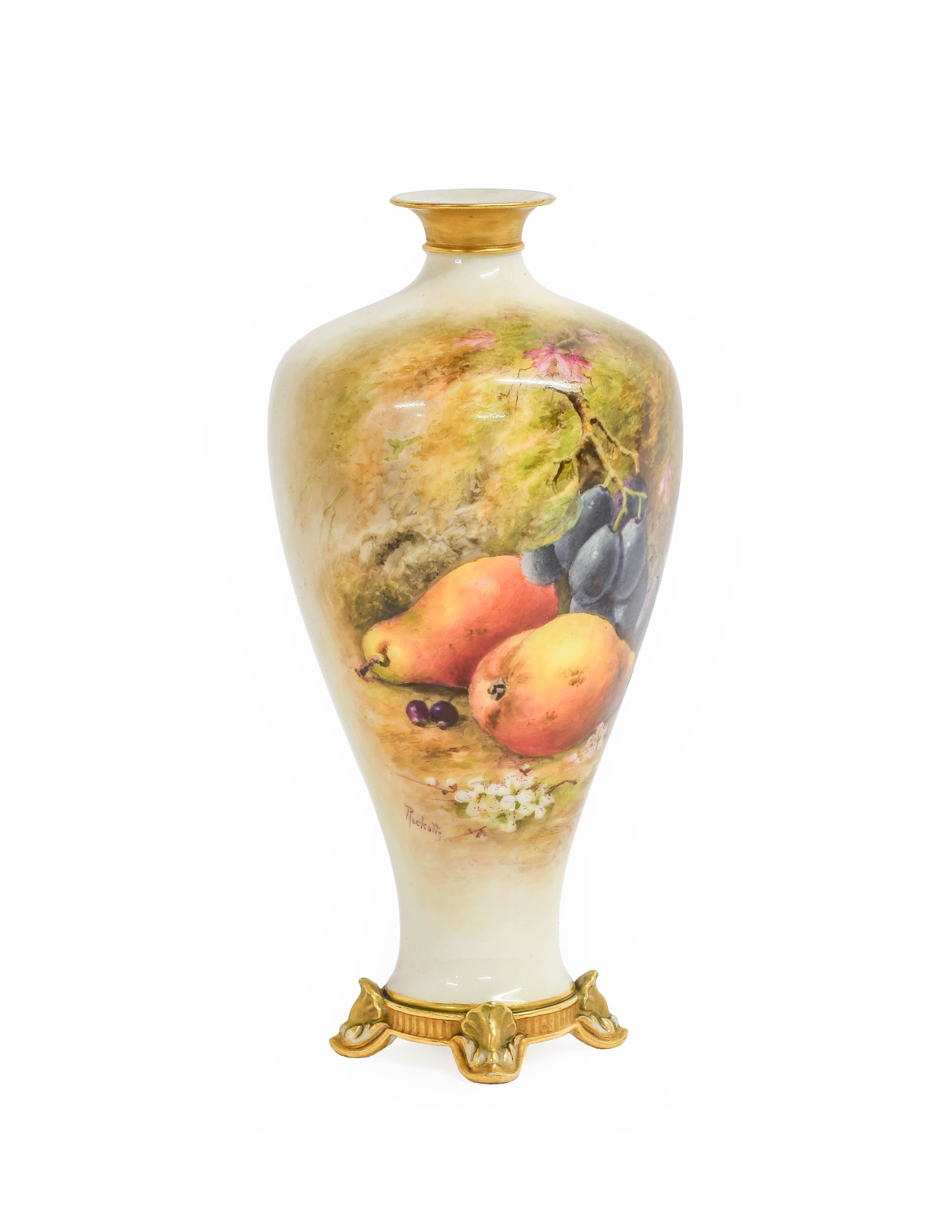 William Ricketts | A Royal Worcester Porcelain Vase (1921) | MutualArt