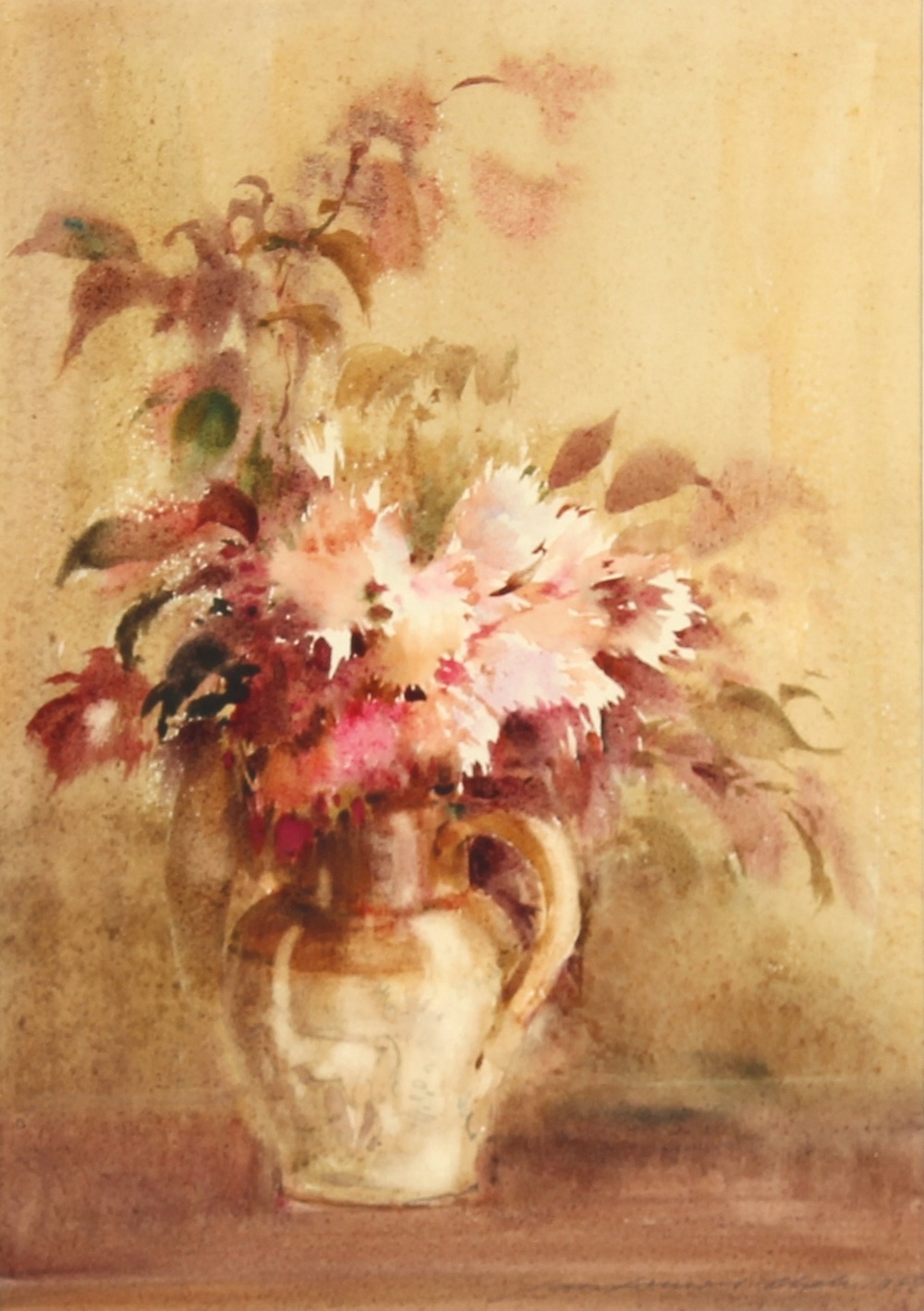 Ian Armour-Chelu | cherry blossom in a stoneware jug (1988) | MutualArt
