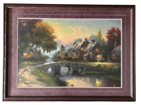 Cobblestone Bridge Cobblestone Lane IV - Thomas Kinkade