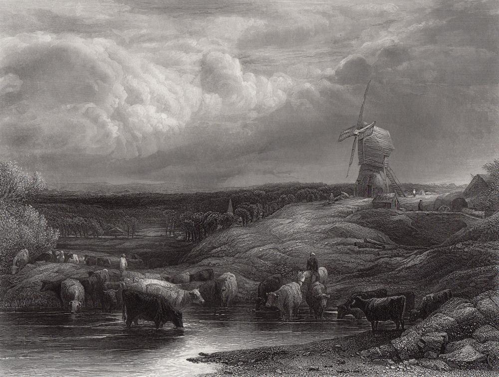 John Linnell the Elder | The Windmill (1850) | MutualArt