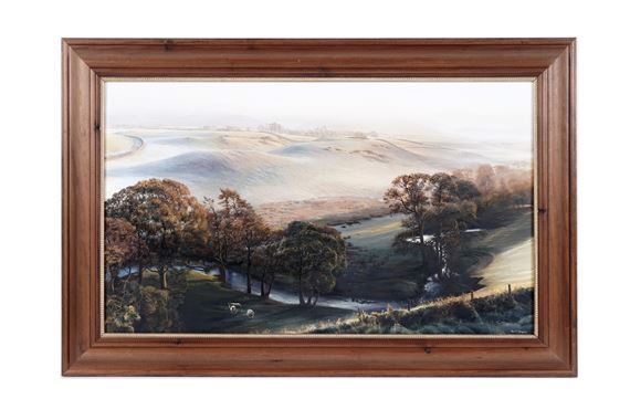 Alan R. Thompson | Lake District view at dawn with sheep | MutualArt