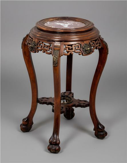 French chinoiserie tall vase stand by Gabriel Viardot, circa 1910