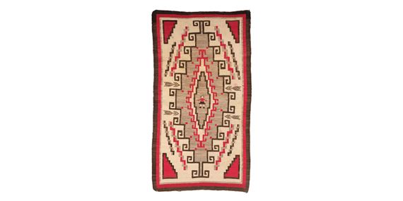 Native American School | A Diné (Navajo) pictorial rug | MutualArt