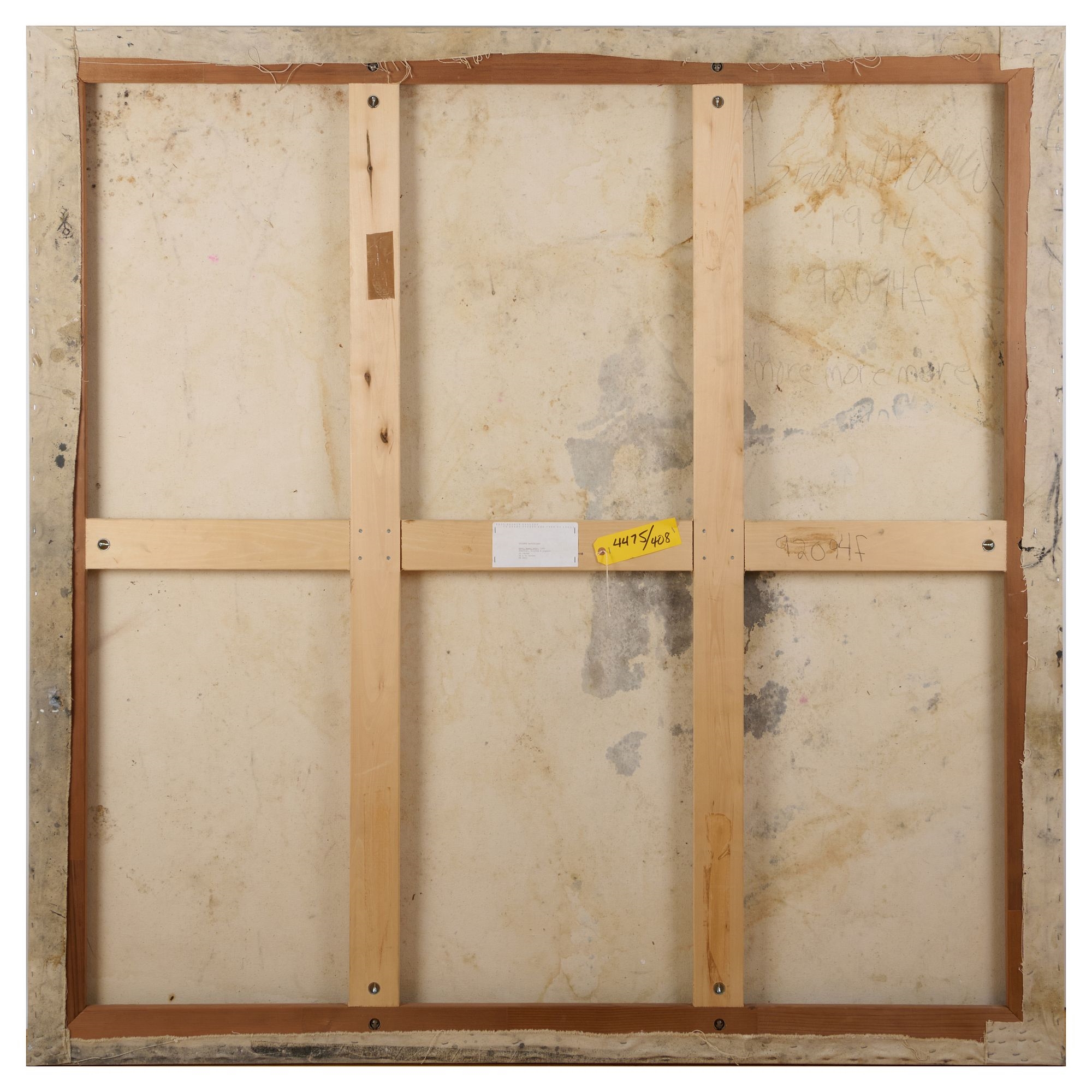 Artwork by Suzanne McClelland, more, more, more, Made of Charcoal, Acrylex And Pigment On Canvas