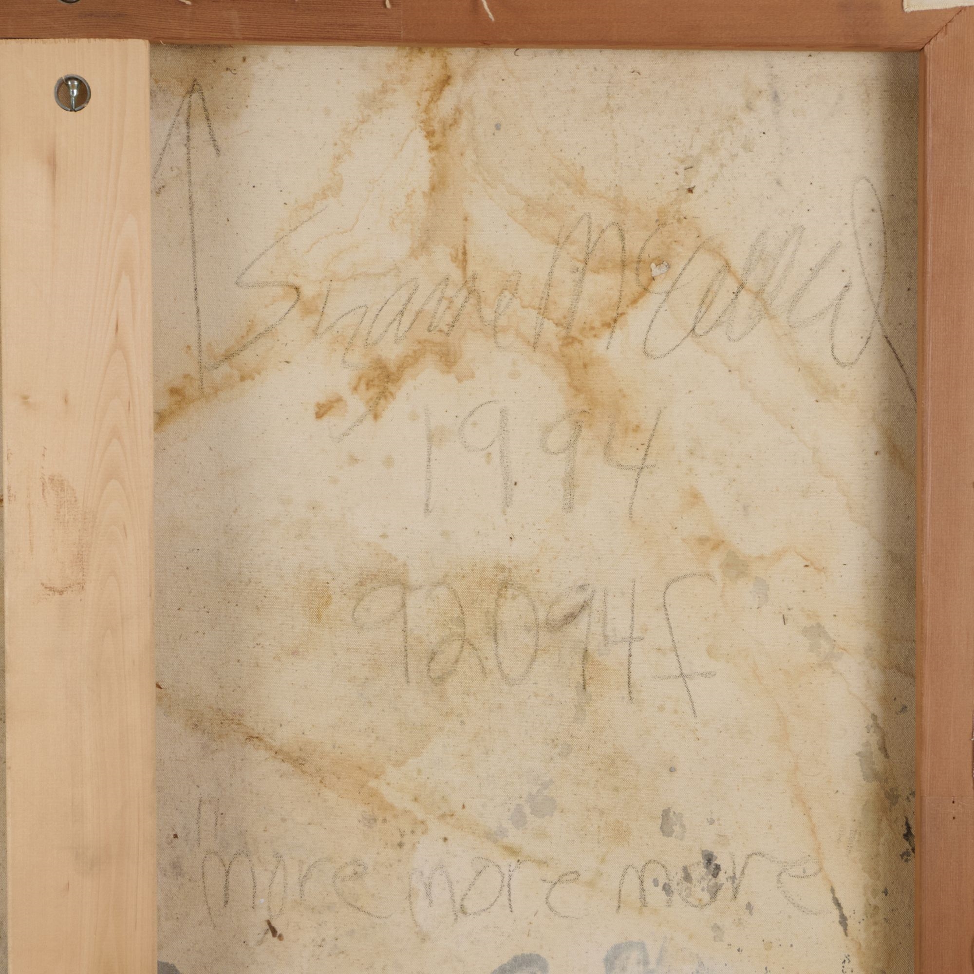 Artwork by Suzanne McClelland, more, more, more, Made of Charcoal, Acrylex And Pigment On Canvas