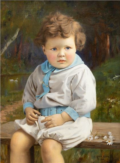 Charles Spencelayh | Portrait of 'Rudolph (1910) | MutualArt