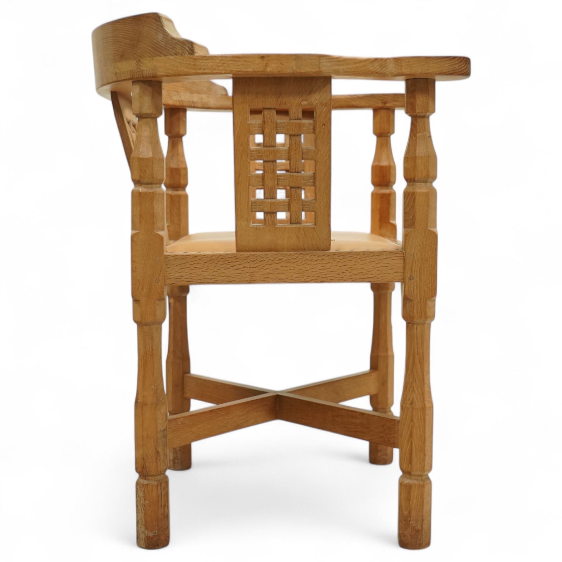 Robert Thompson | Mouseman - oak monks chair | MutualArt