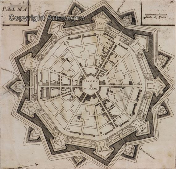 Vincenzo Maria Coronelli | Engraving on paper (1697) | MutualArt
