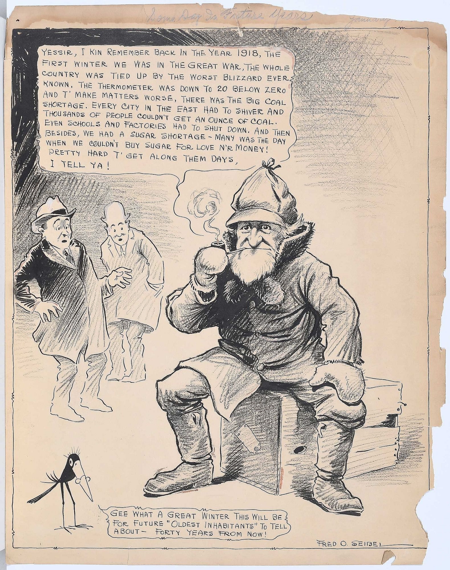 Frederick Otto Seibel | Five Political Cartoons | MutualArt