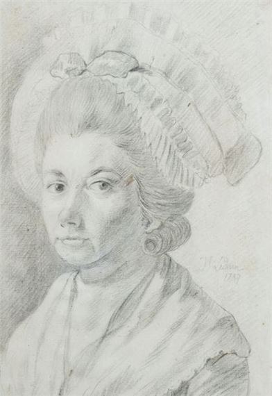 Jeanne-Philiberte Ledoux | Portrait of a young woman (1787) | MutualArt