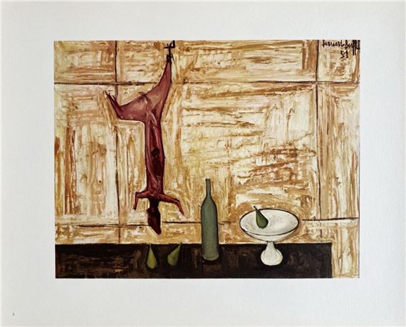 Bernard Buffet | Still Life with Rabbit (1966) | MutualArt