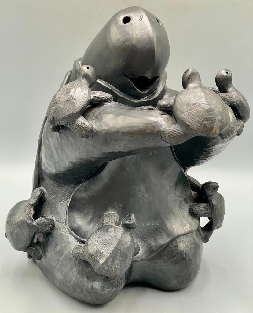 Randy Chitto | Choctaw Turtle Storyteller Pot | MutualArt