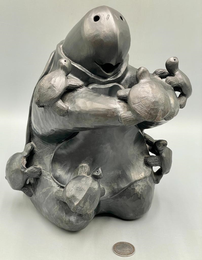Randy Chitto | Choctaw Turtle Storyteller Pot | MutualArt