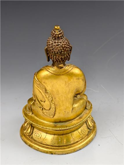 Tibetan School, 18th Century | A parcel-gilt bronze figure of Buddha ...
