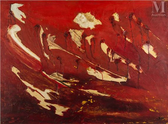 Jean Pons | Impact rouge majeur (1962) | MutualArt