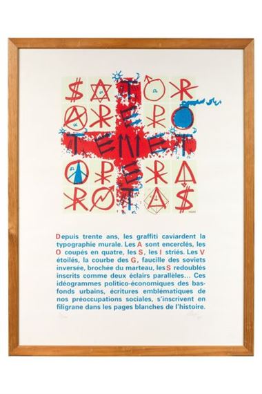 Jacques Villeglé | SATOR (1997) | MutualArt