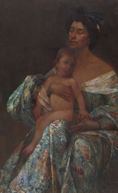 Maria Oakey Dewing | The Mother (1903 - 1907) | MutualArt