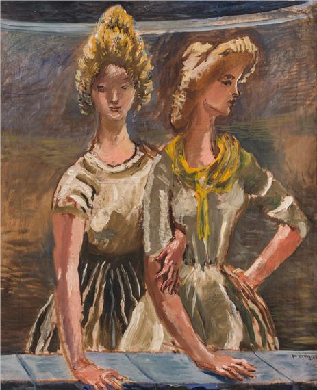 Two Women, Part of Departure II - Per Krohg