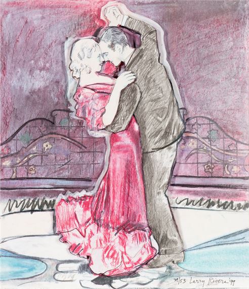 Larry Rivers | Fred and Ginger (Red Dip (1999) | MutualArt