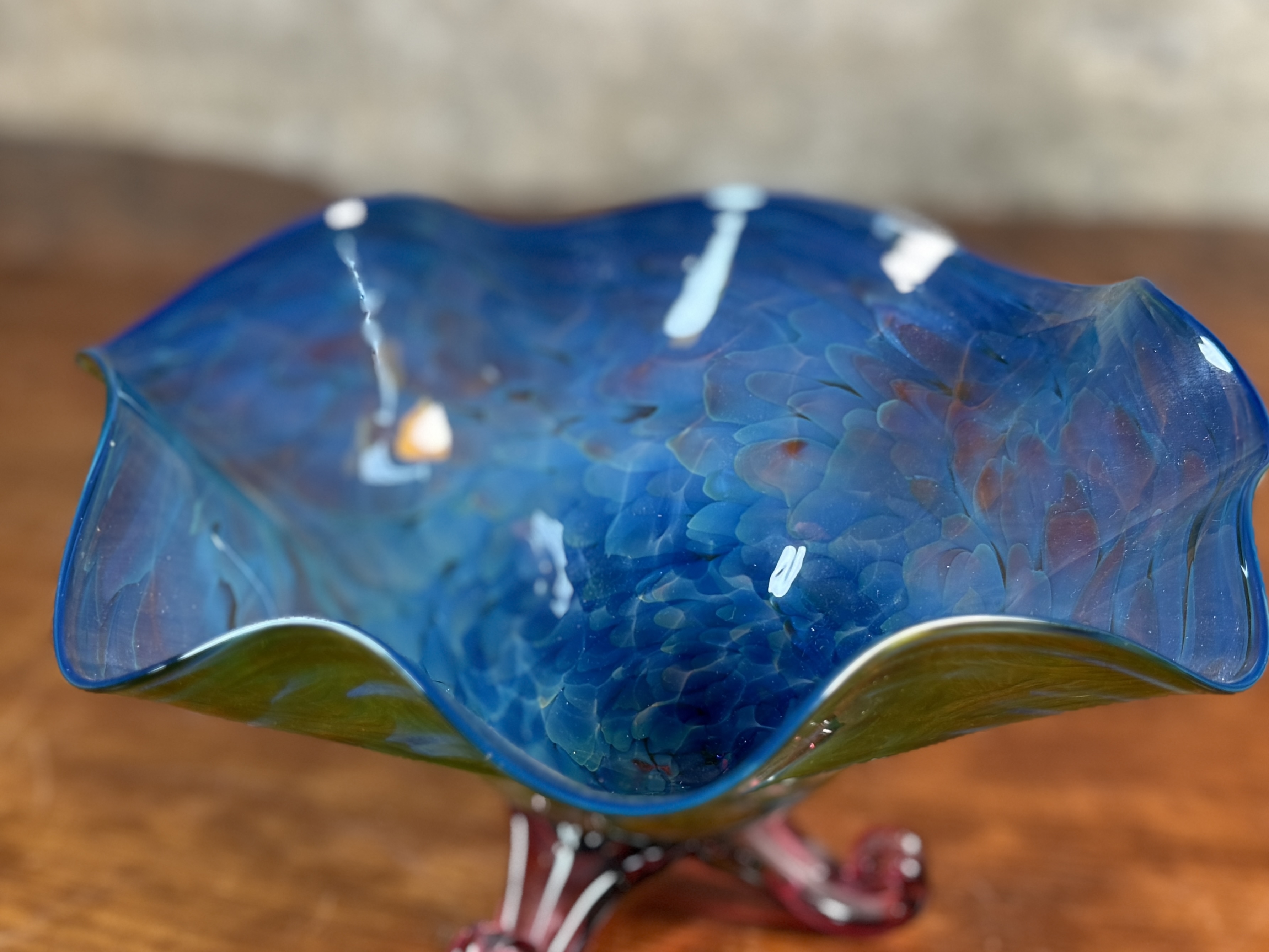 Mark Woodham | Footed Glass Bowl | MutualArt