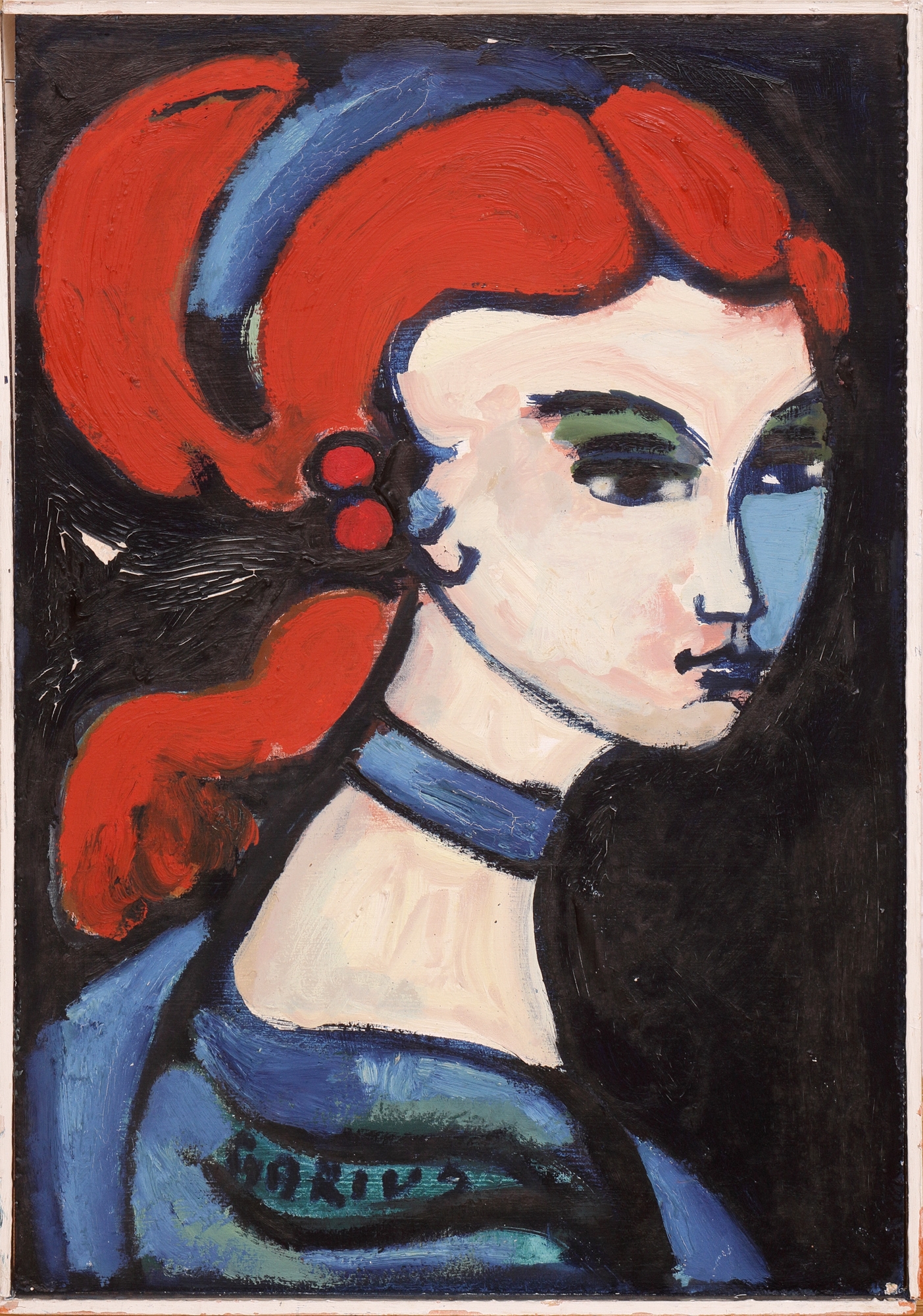 Wolfgang Gorius | Brustbildnis einer rothaarigen Frau | MutualArt