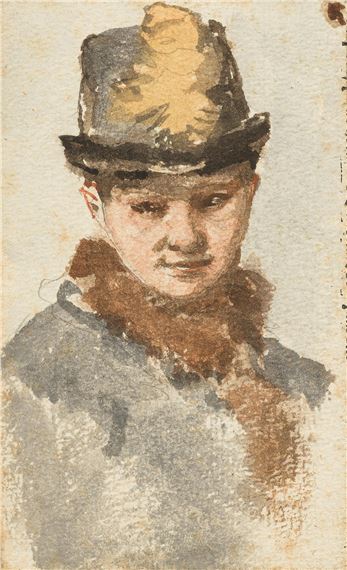 August Xaver Karl Ritter v. Pettenkofen | Portrait of a Lady with Fur ...