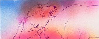 A lion armed with a caduceus - Friche la Belle de Mai