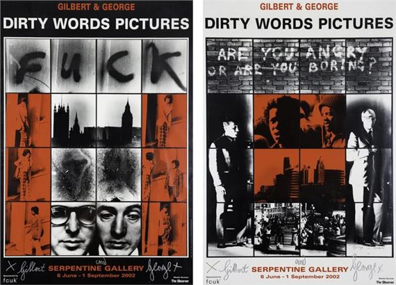 Gilbert & George | Dirty Words Pictures (2002) | MutualArt