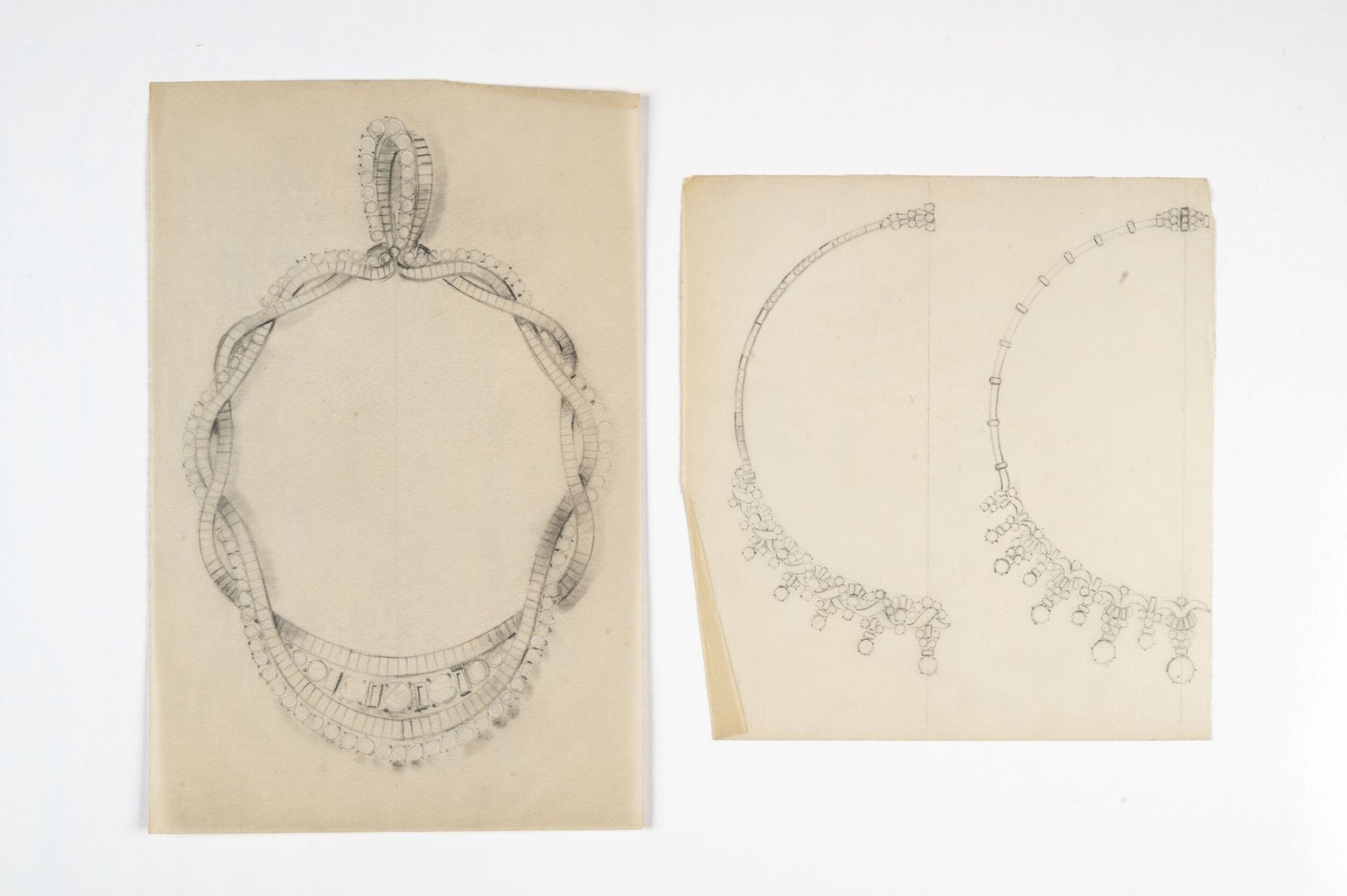 Pierre Conroux | Set of four drawings on tracing paper featuring ...