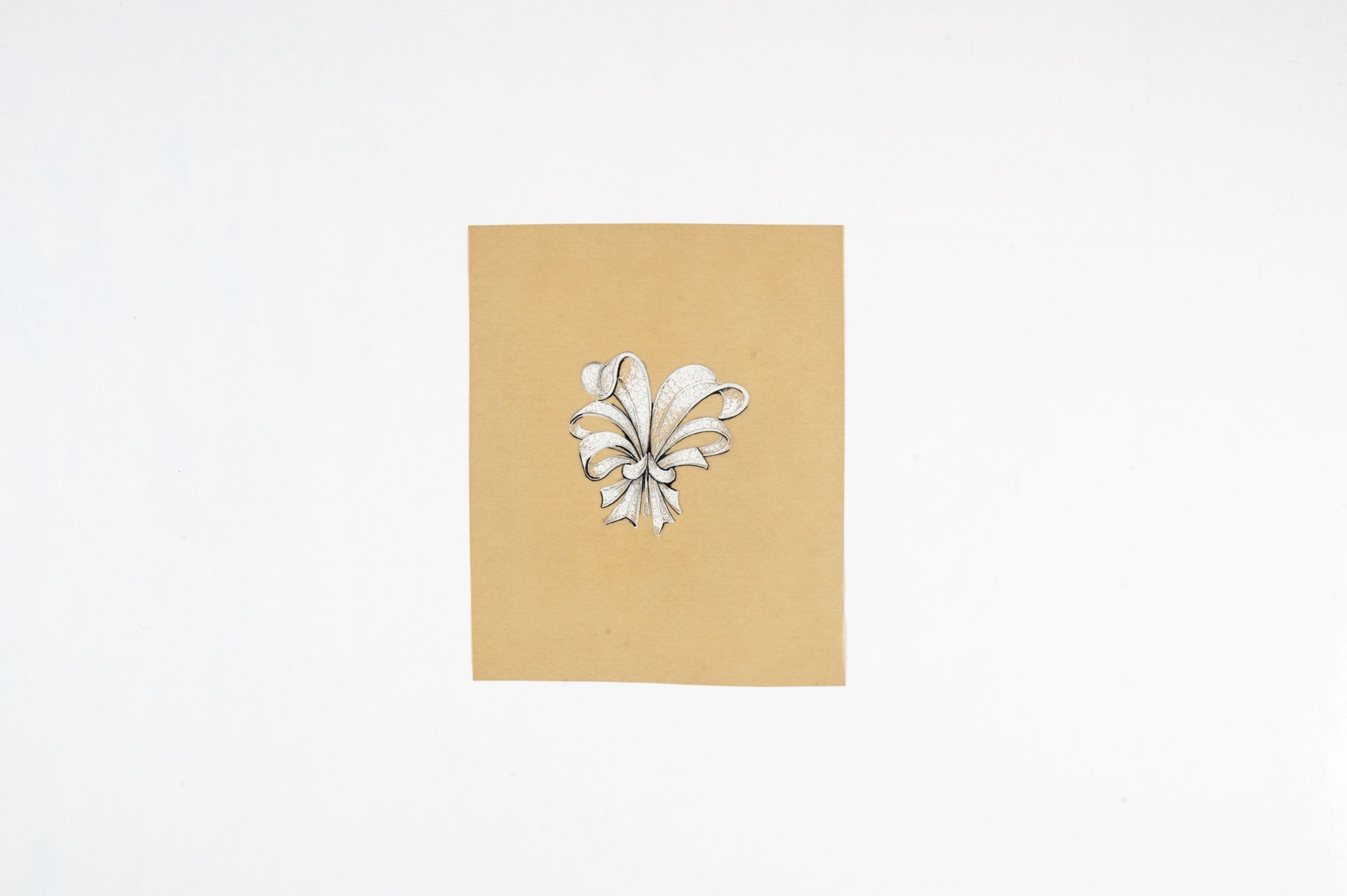 Pierre Conroux | A gouache drawing on tracing paper featuring a white ...