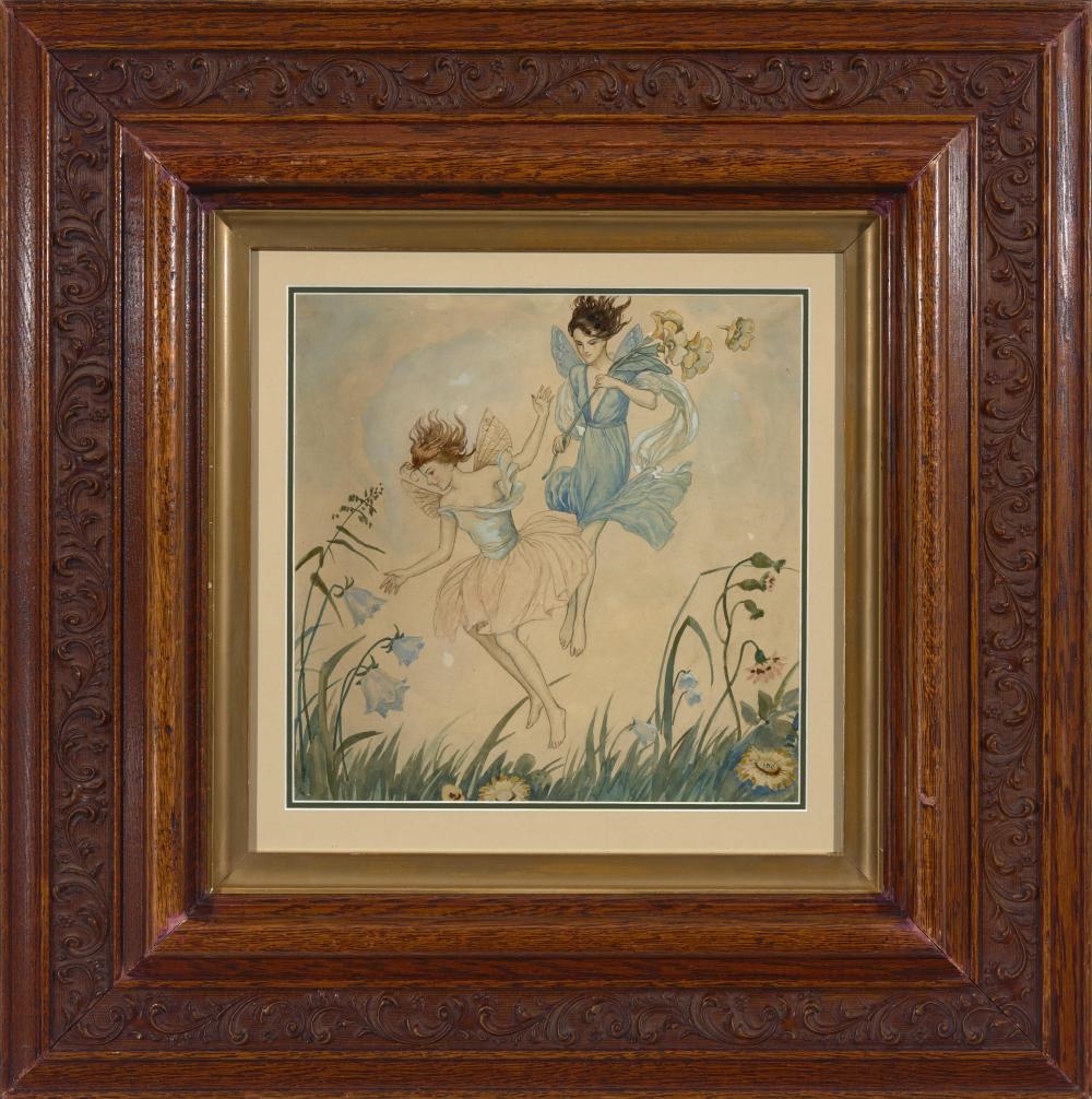 Ida Rentoul Outhwaite | Collecting Bluebells | MutualArt