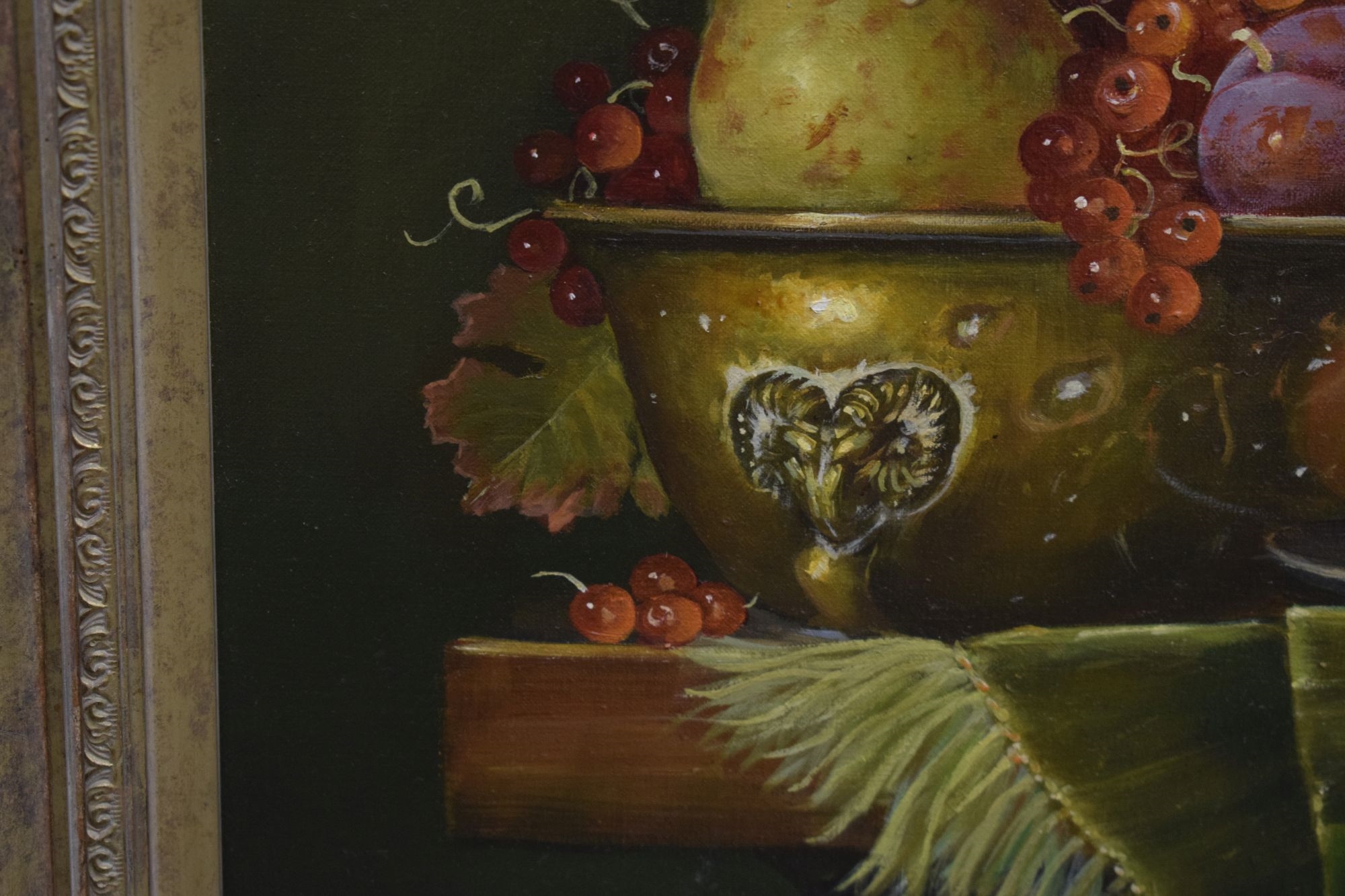 Raymond Campbell | Still life with vase, wine and fruit | MutualArt