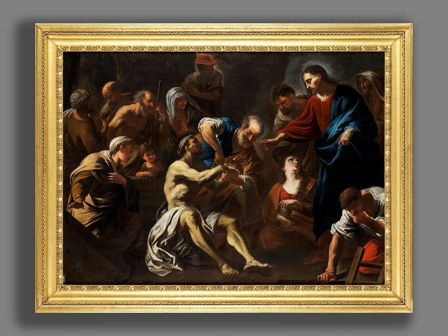 Luca Giordano | THE HEALING OF THE LAME | MutualArt