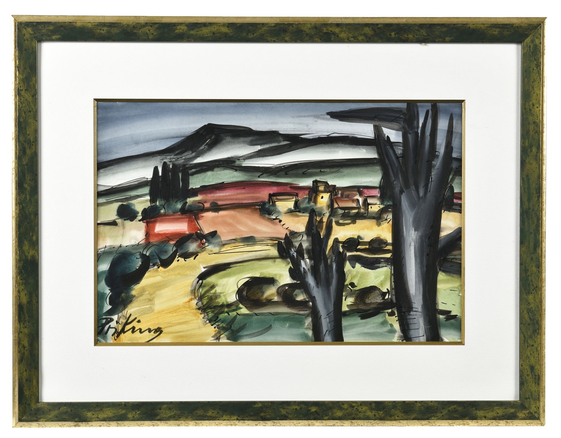 Franz Priking | Village in the Alpilles | MutualArt