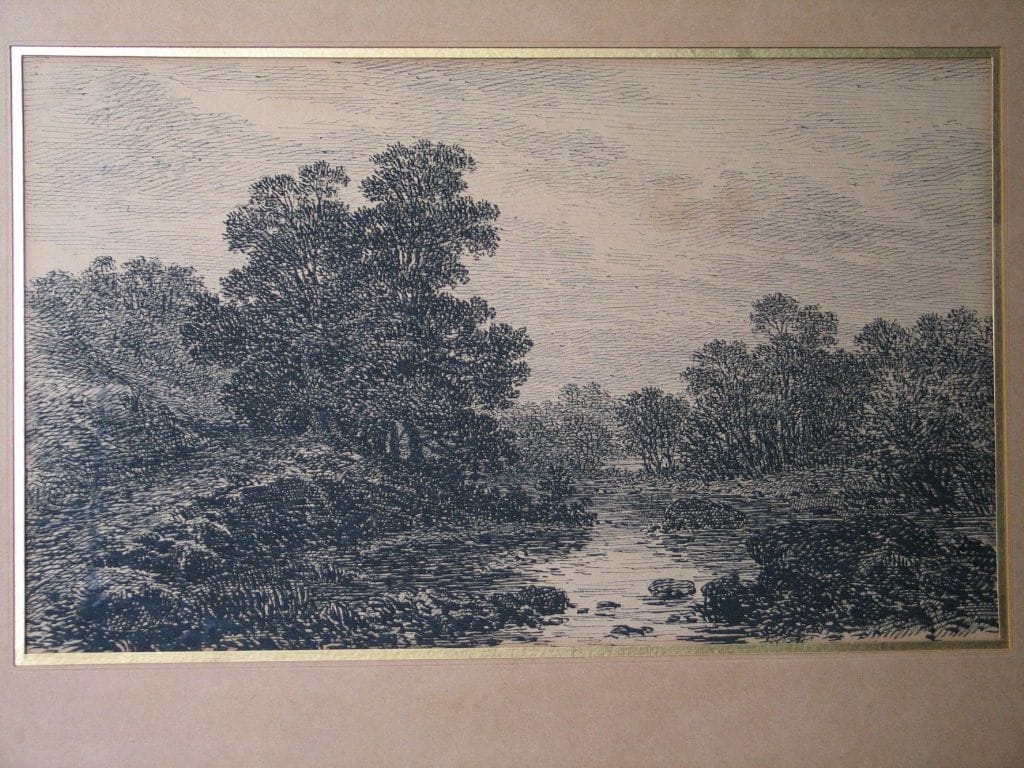 Barbizon School, 19th Century | Pen drawing on buff-colored paper ...