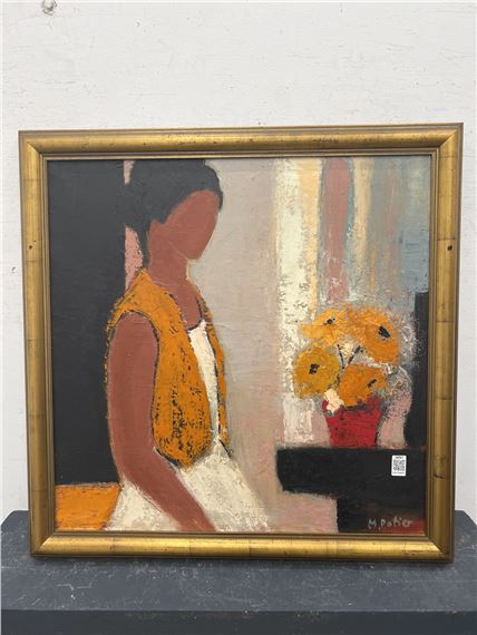 Maurice Potier | La femme aux Fleurs | MutualArt