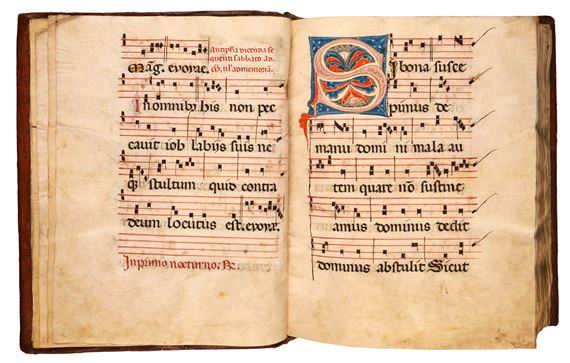 Italian School, 13th Century | Antiphonal, Sanctoral covering the ...