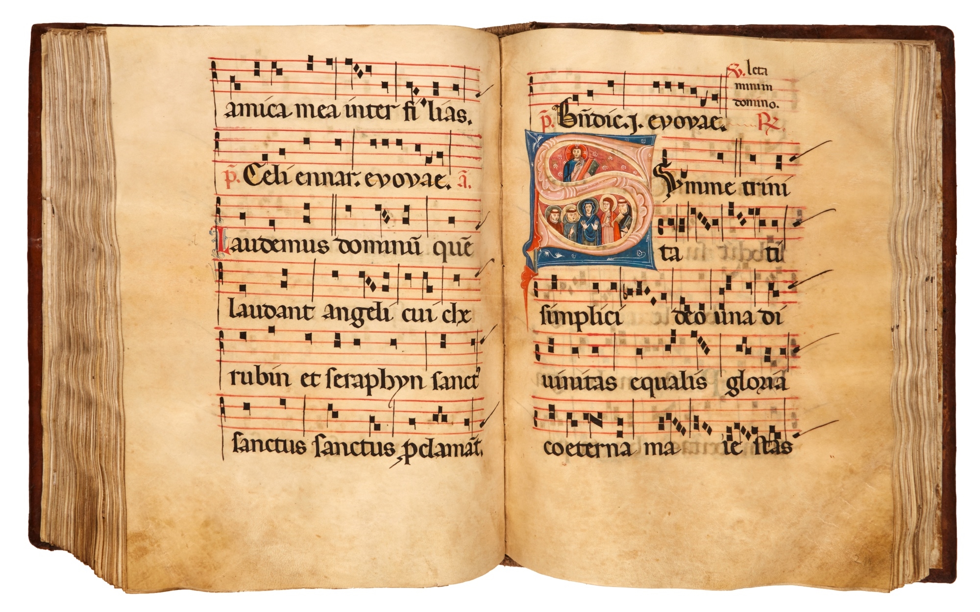Italian School, 13th Century | Antiphonal, Sanctoral covering the ...