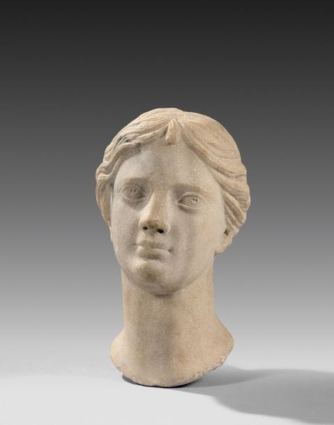 Roman School | Female head inspired by Antiquity, known as the head of ...