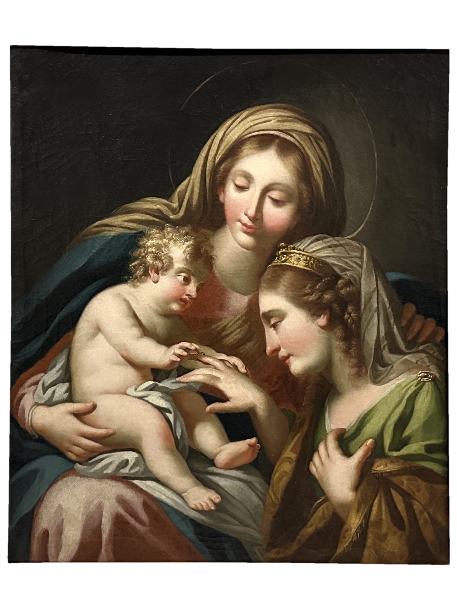 Italian School, 17th Century | The Mystical Marriage of Saint Catherine ...