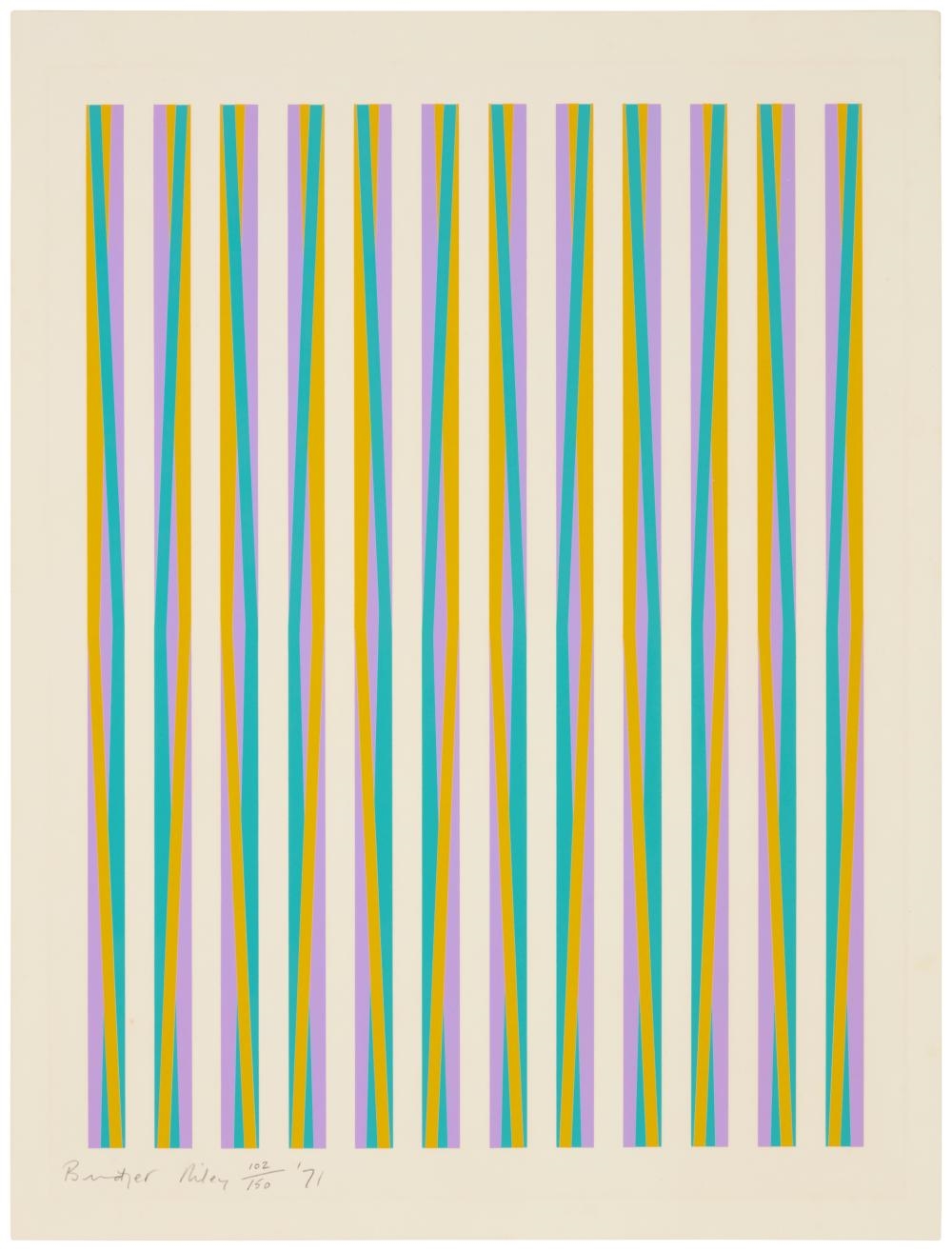 Bridget Riley | Print for Chicago 8 (1971) | MutualArt