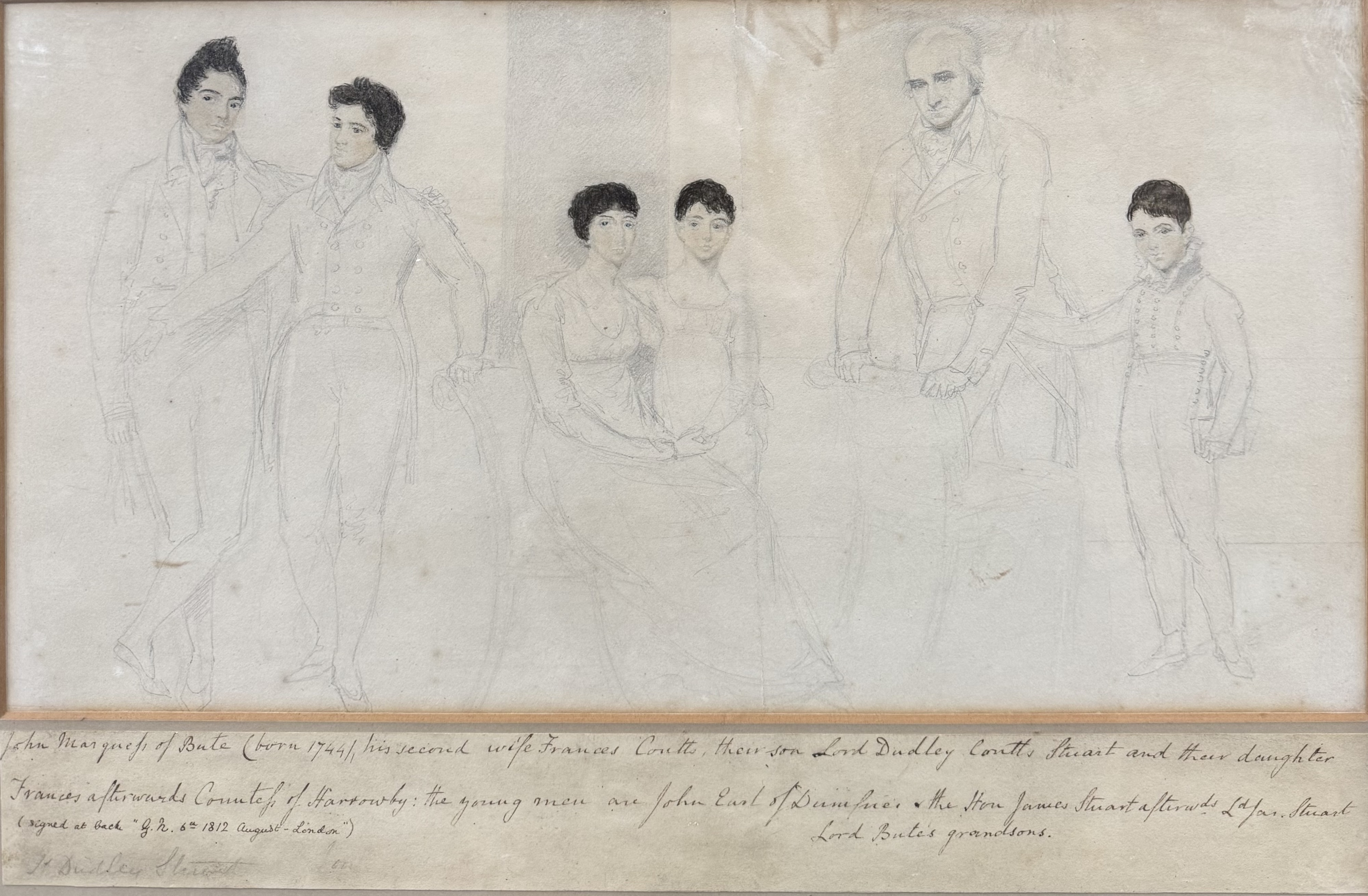 British School, 19th Century | a preparatory aristocratic family group ...